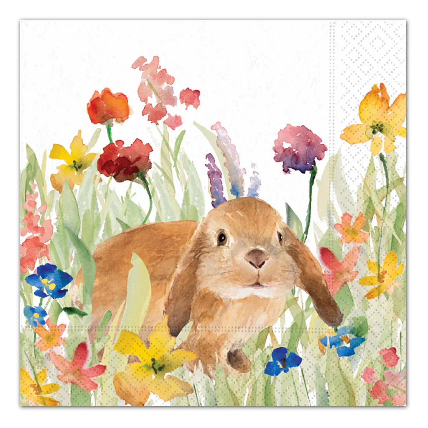 Wildflowers Bunny Paper Luncheon Napkins