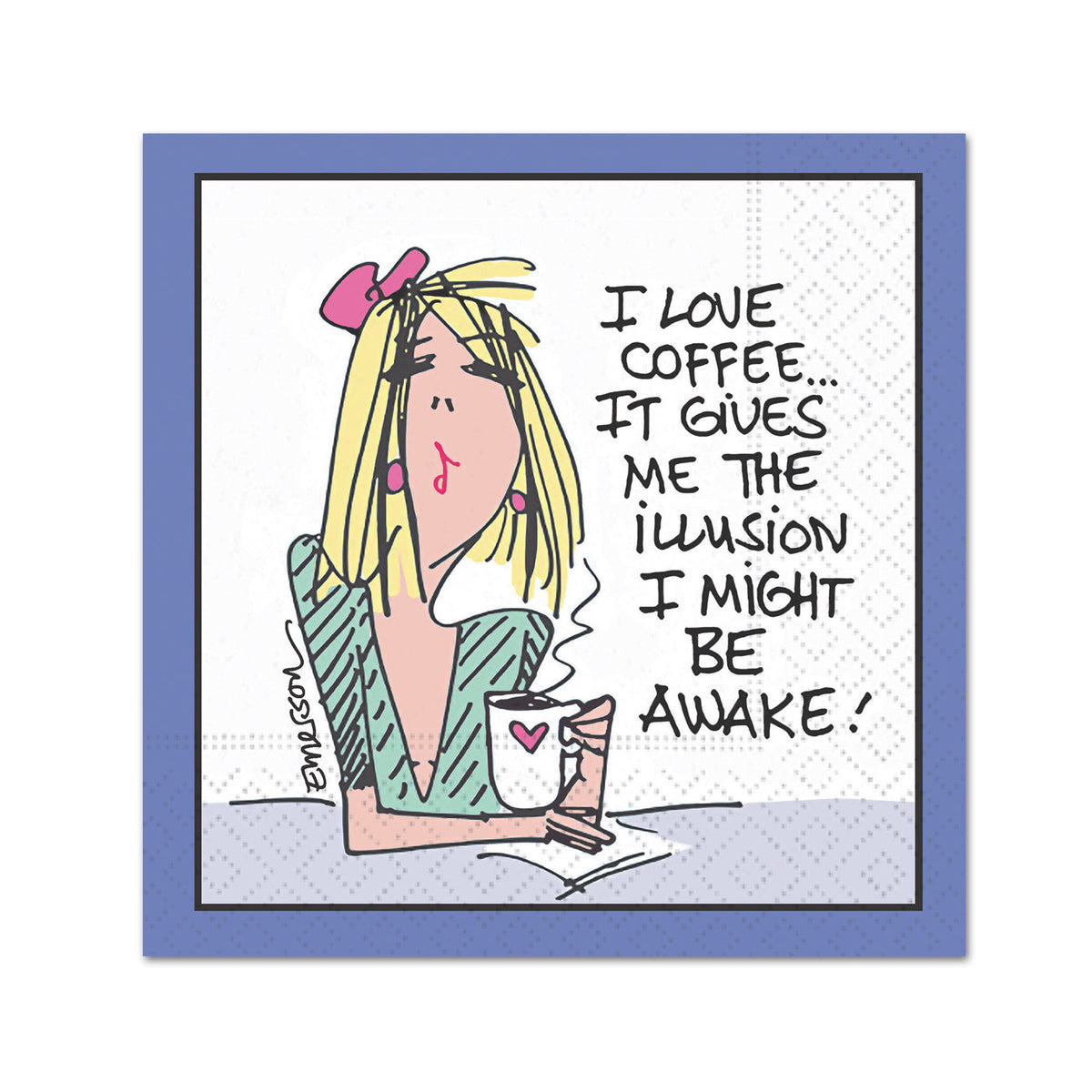 I love Coffee Funny Cocktail Napkins