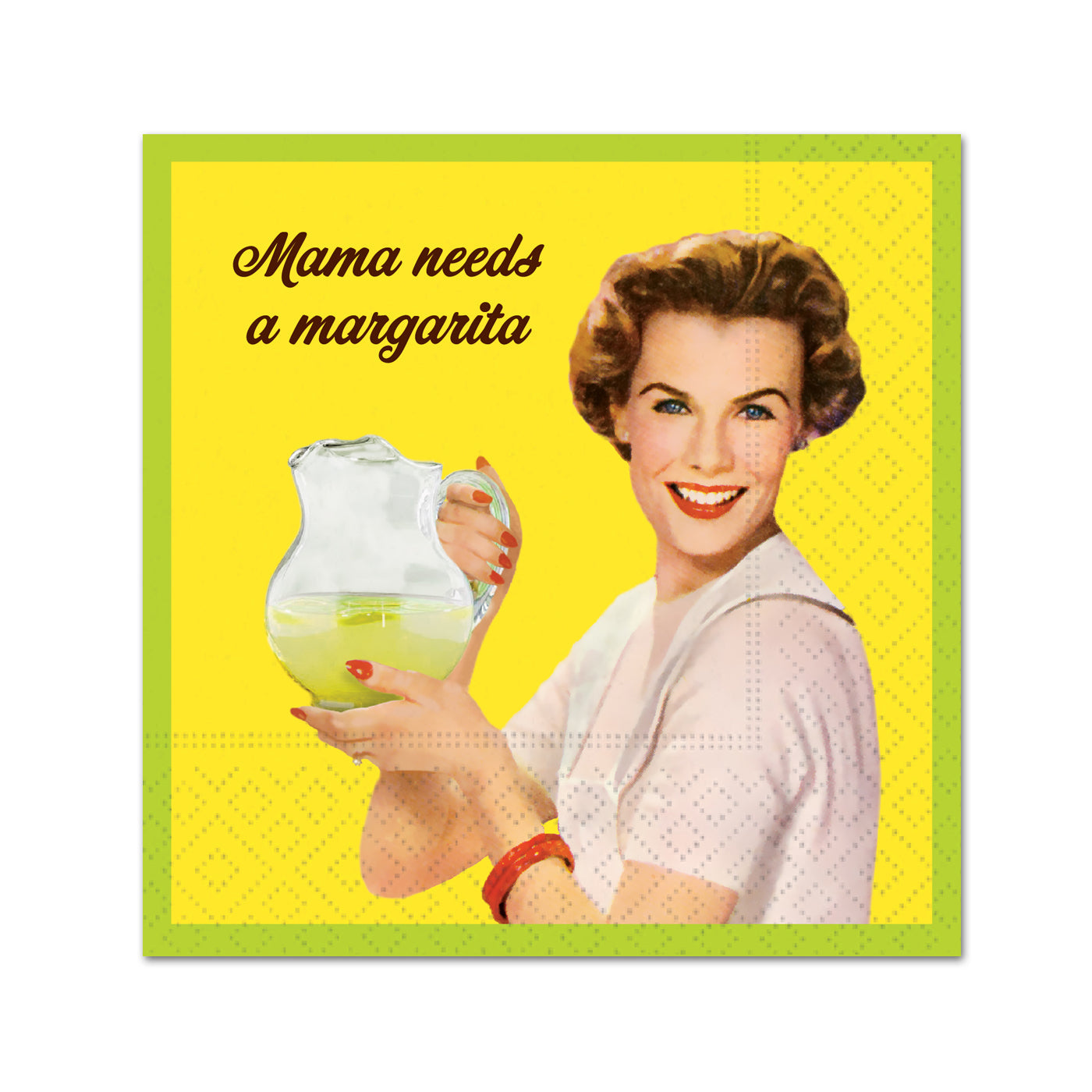 Mama Needs a Margarita Funny Cocktail Napkins