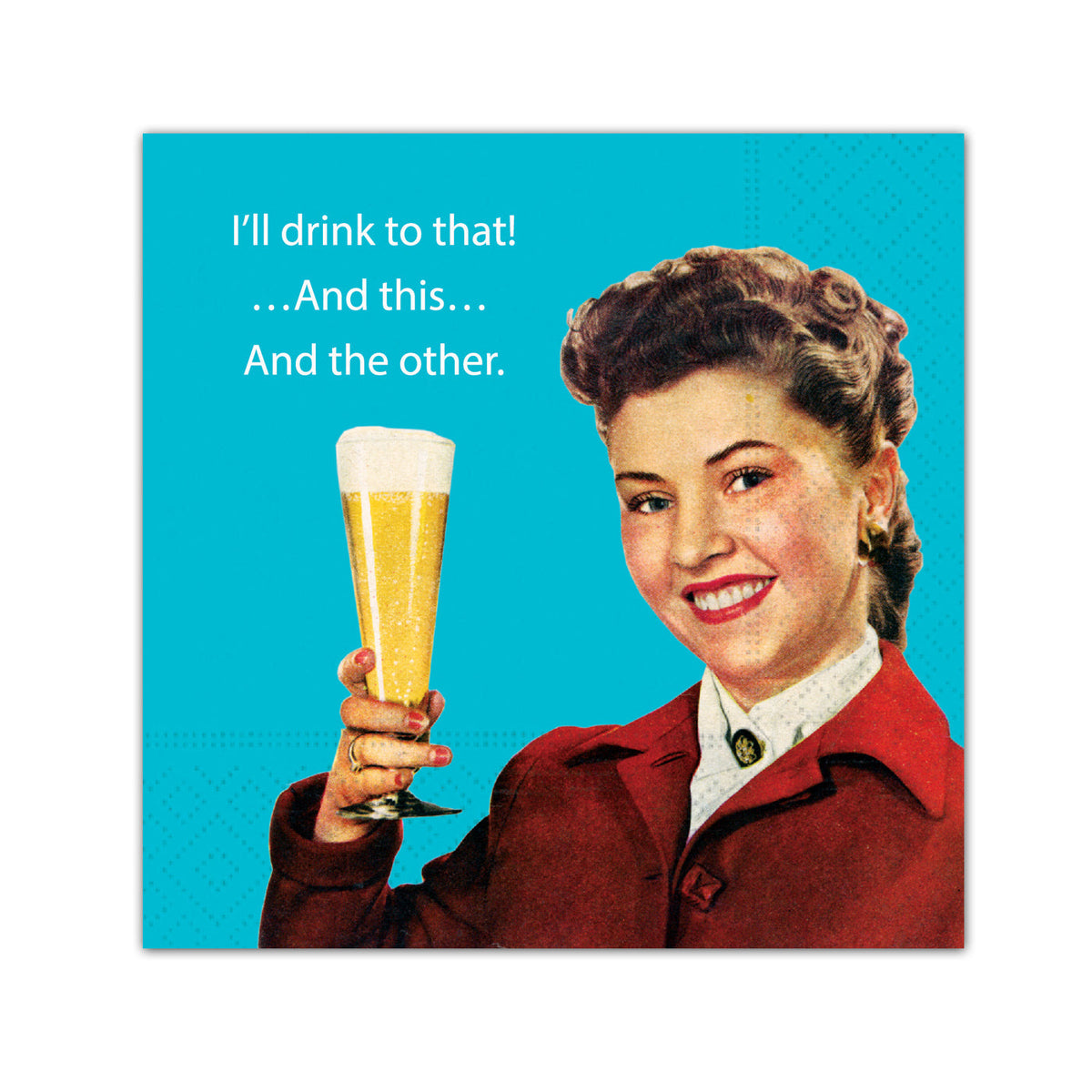 Drink to That Funny Cocktail Napkins