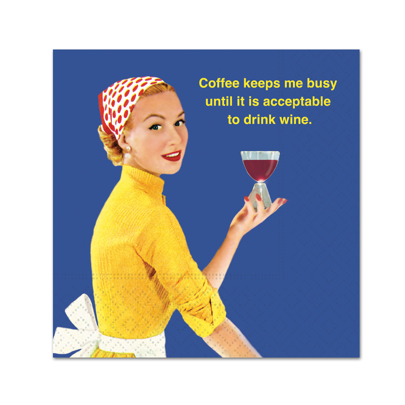 Coffee Keeps Me Busy Funny Cocktail Napkins