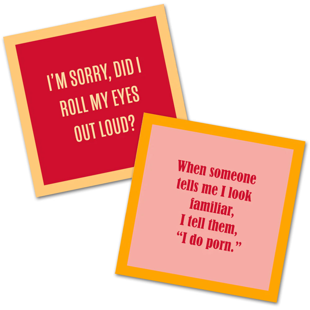 Roll My Eyes - Double the Fun Cocktail Napkins 