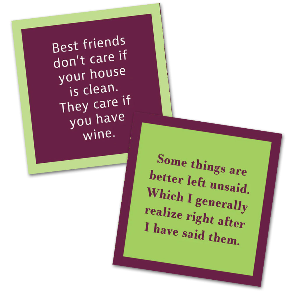 Better Left Unsaid - Double the Fun Cocktail Napkins 