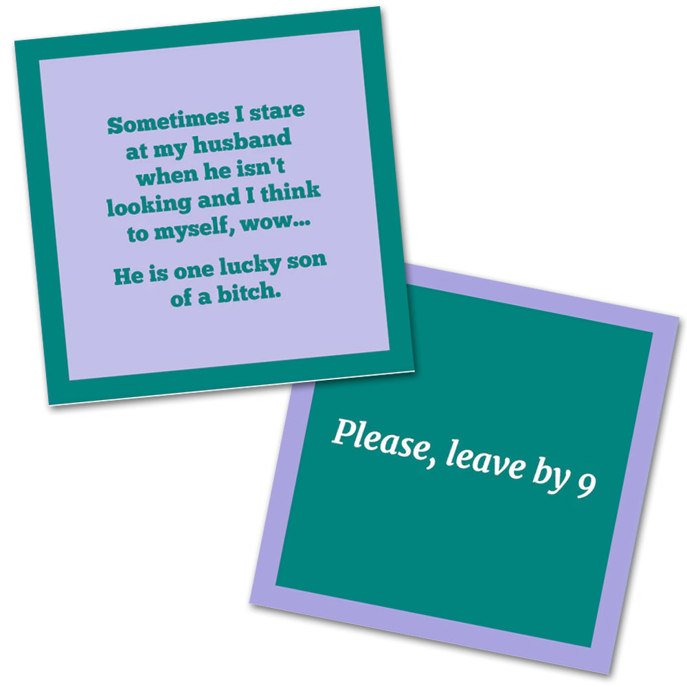 Stare At My Husband - Double the Fun Cocktail Napkins 