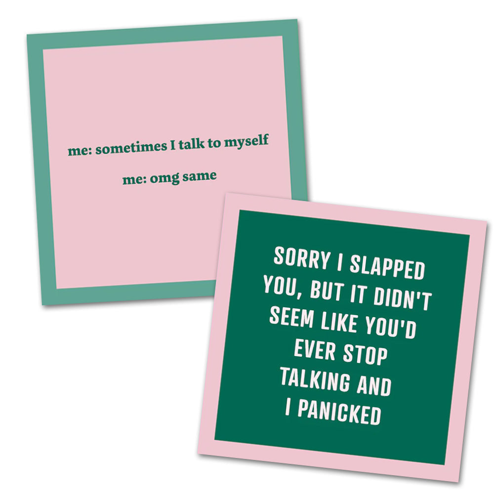 Talk to Self - Double the Fun Cocktail Napkins