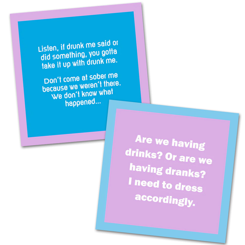 Drunk Me - Double the Fun Cocktail Napkins