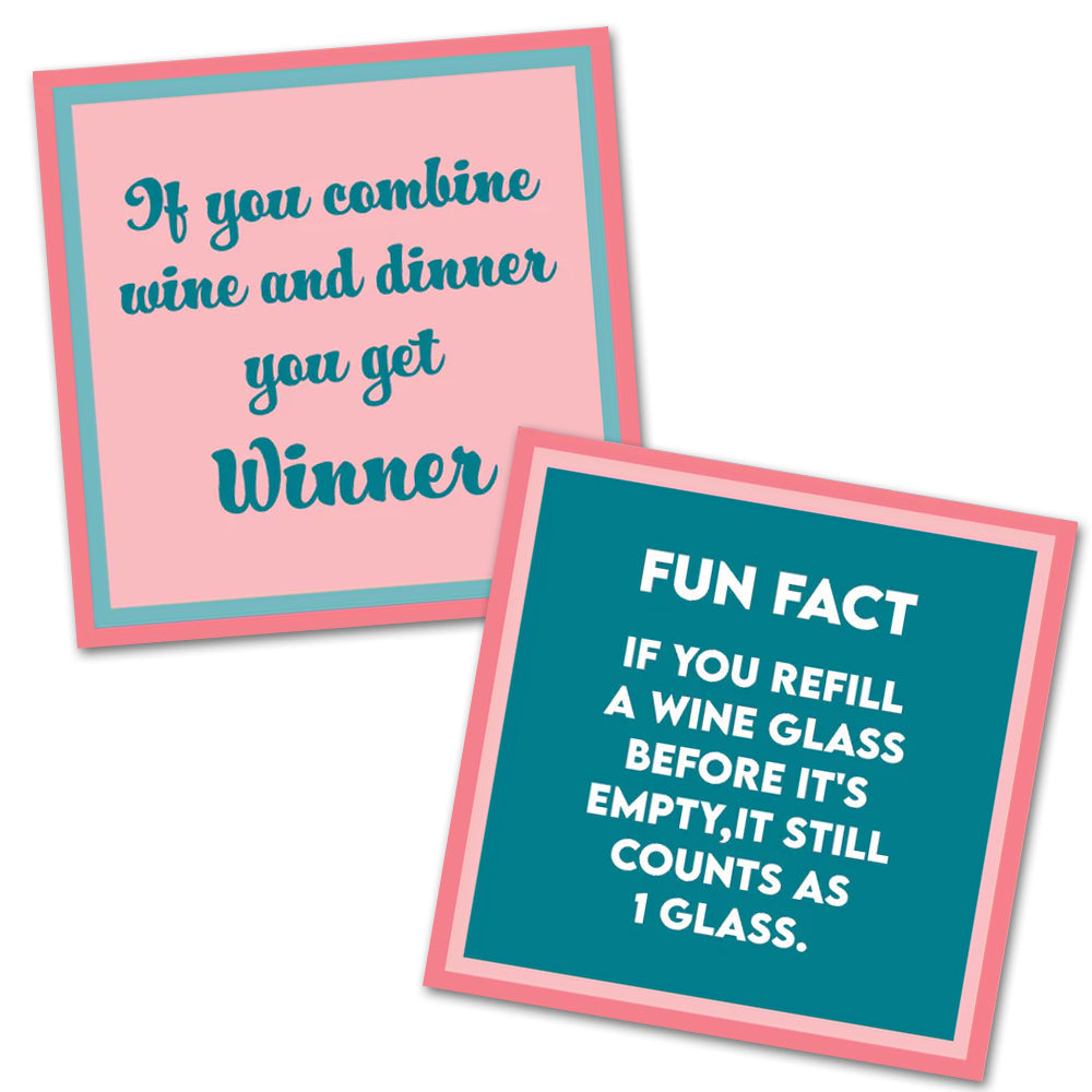 Wine & Dinner - Double the Fun Cocktail Napkins