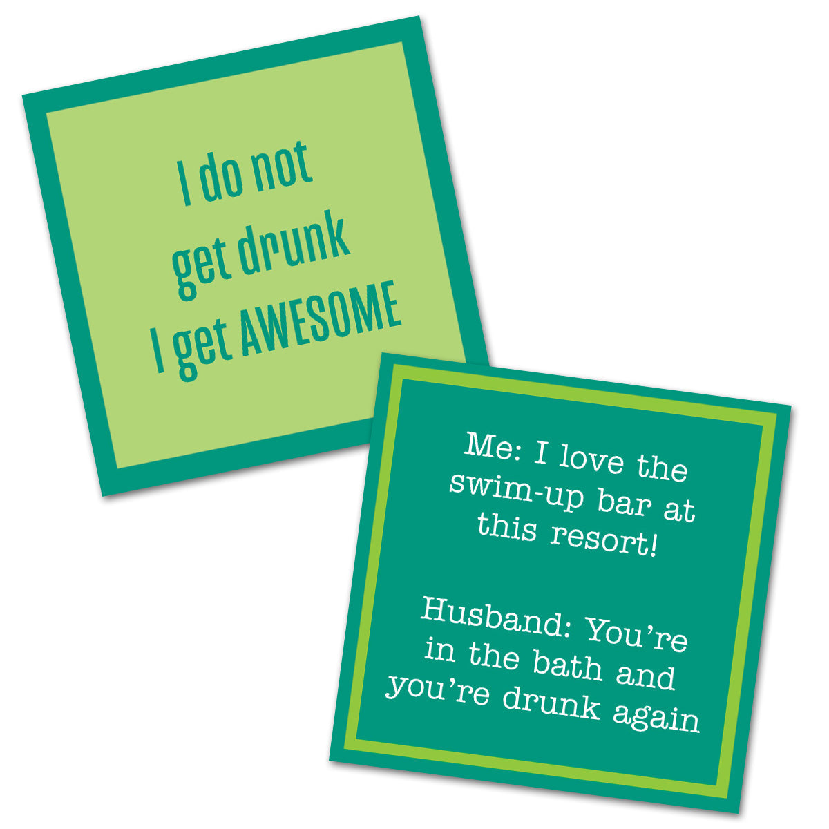 Get Awesome - Double the Fun Cocktail Napkins
