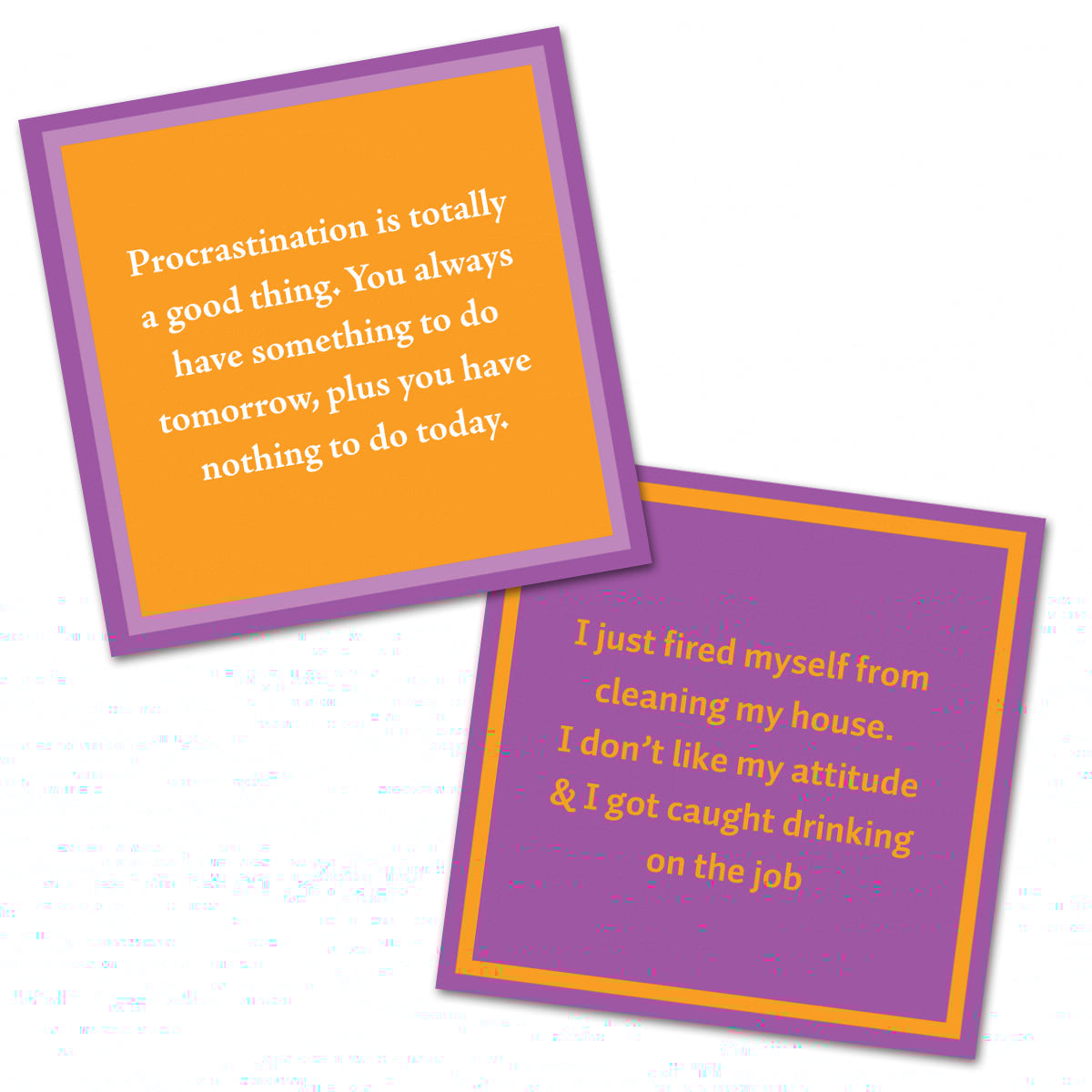 Procrastinate - Double the Fun Cocktail Napkins