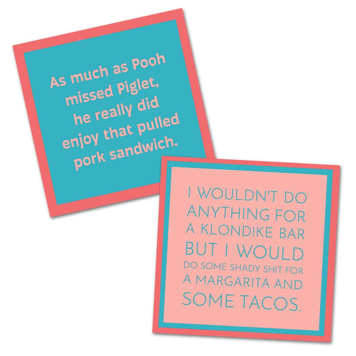 Pooh and Piglet - Double the Fun Cocktail Napkins