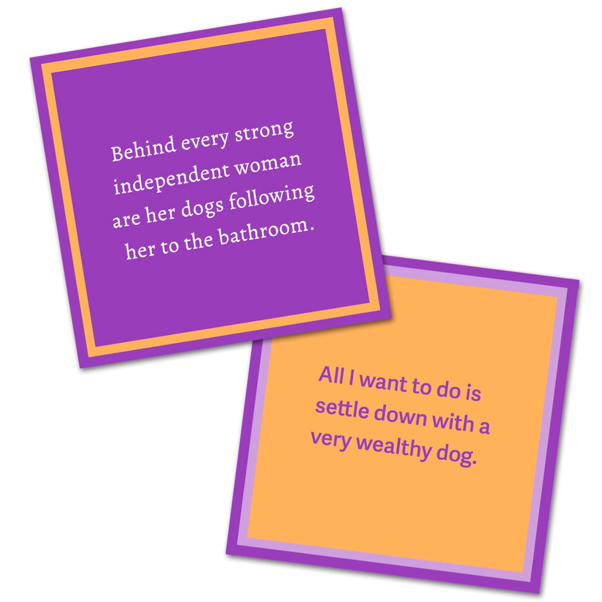 Behind Every Independent Woman - Double the Fun Cocktail Napkins