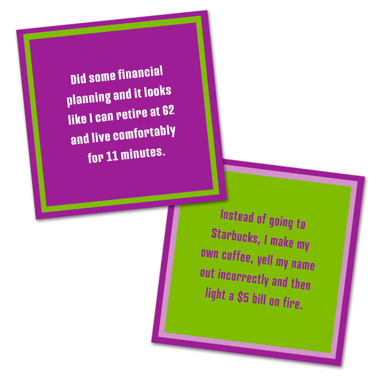 Financial Planning - Double the Fun Cocktail Napkins 