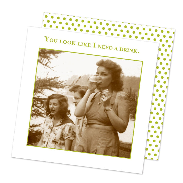 I Need a Drink Funny Cocktail Napkins