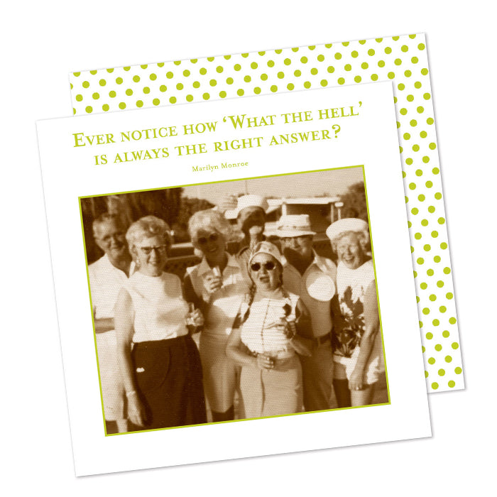 Always the Right Answer - Funny Cocktail Napkins