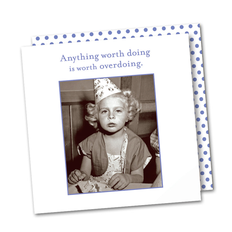 Anything Worth Doing Funny Cocktail Napkins