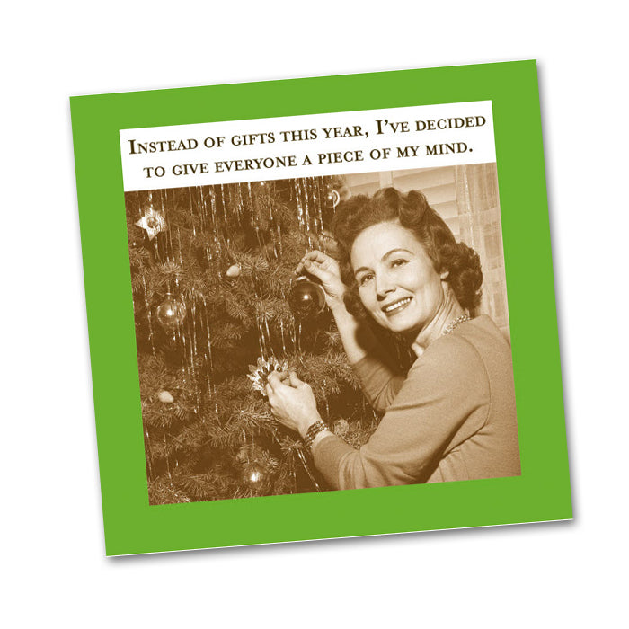 A Piece of My Mind Funny Cocktail Napkins