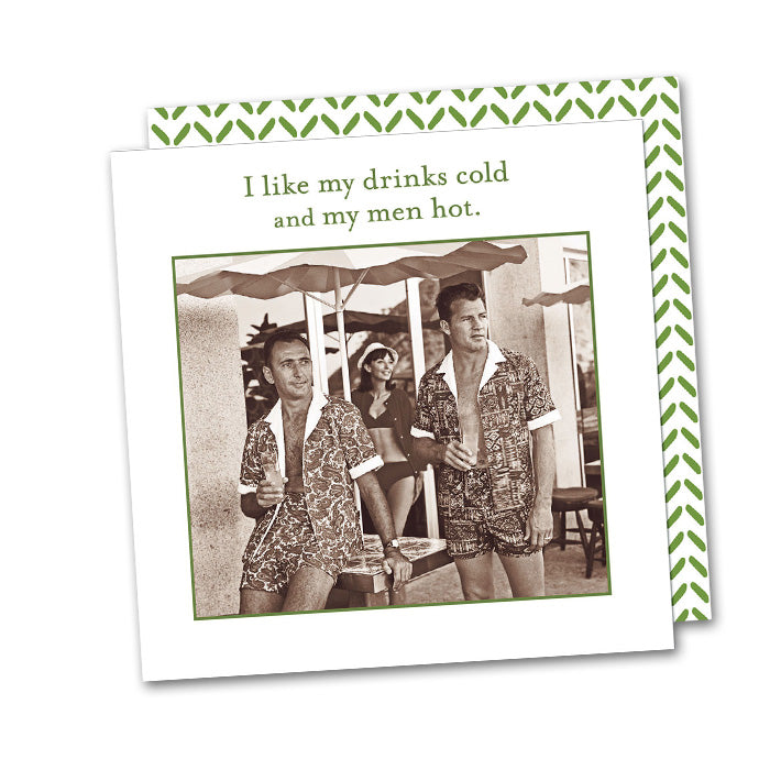 I Like My Drinks Cold, Funny Cocktail Napkins