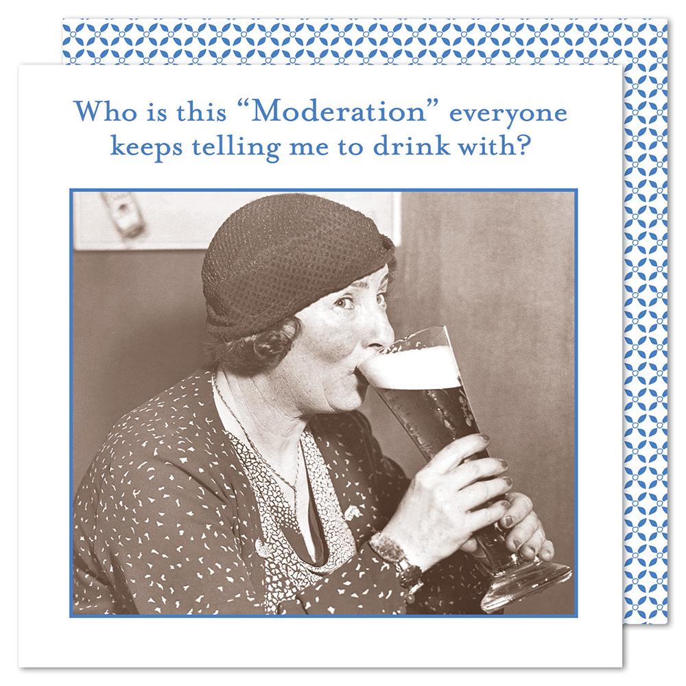 Who is this Moderation, Funny Cocktail Napkins