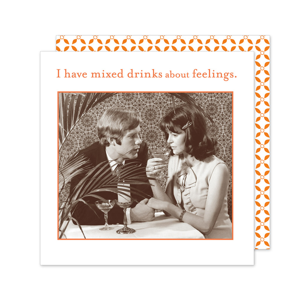 Mixed Feelings Funny Cocktail Napkins