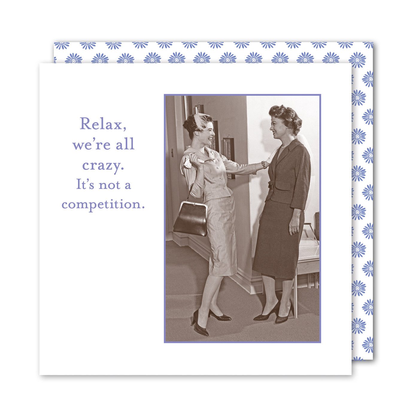 We're All Crazy, Funny Cocktail Napkins by Shannon Martin