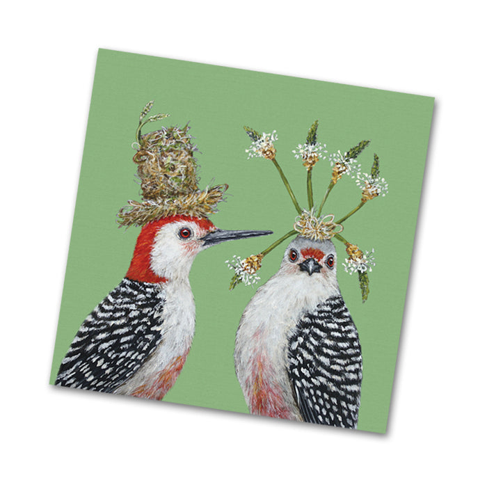 First Date Birds Paper Beverage Napkins