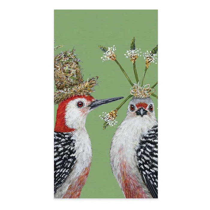First Date Birds Paper Guest Towels - Buffet Napkins