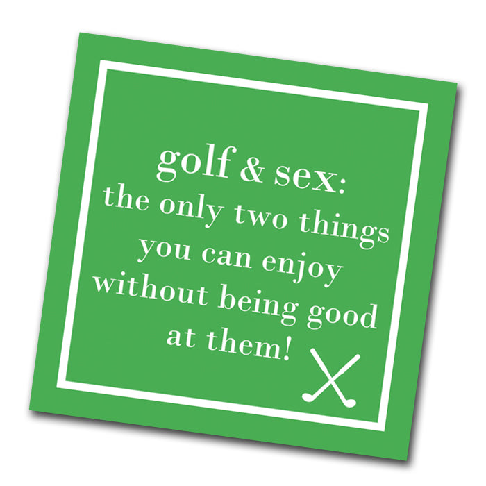Golf and Sex Funny Cocktail Napkins
