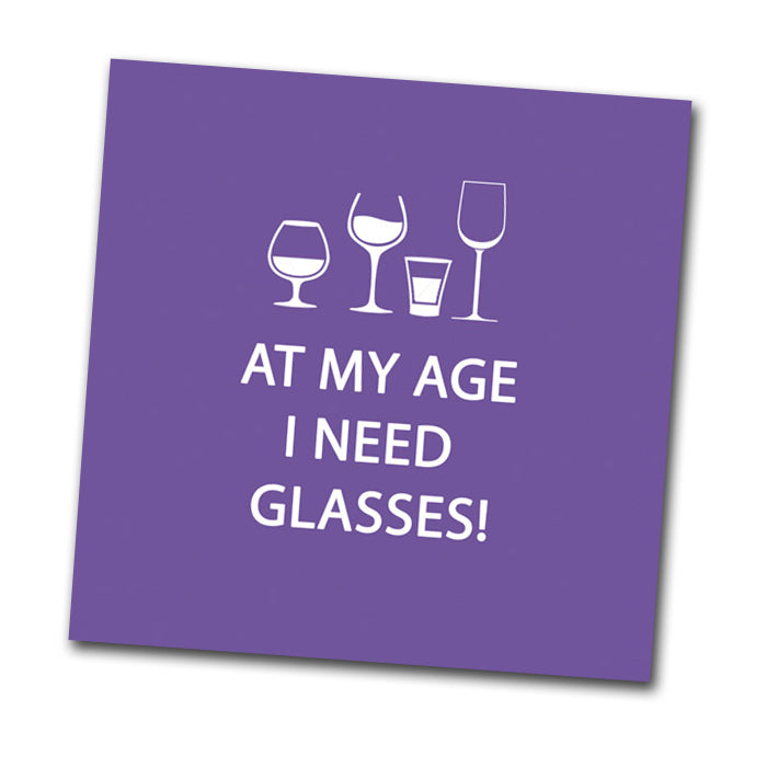 At My Age - Funny Cocktail Napkins