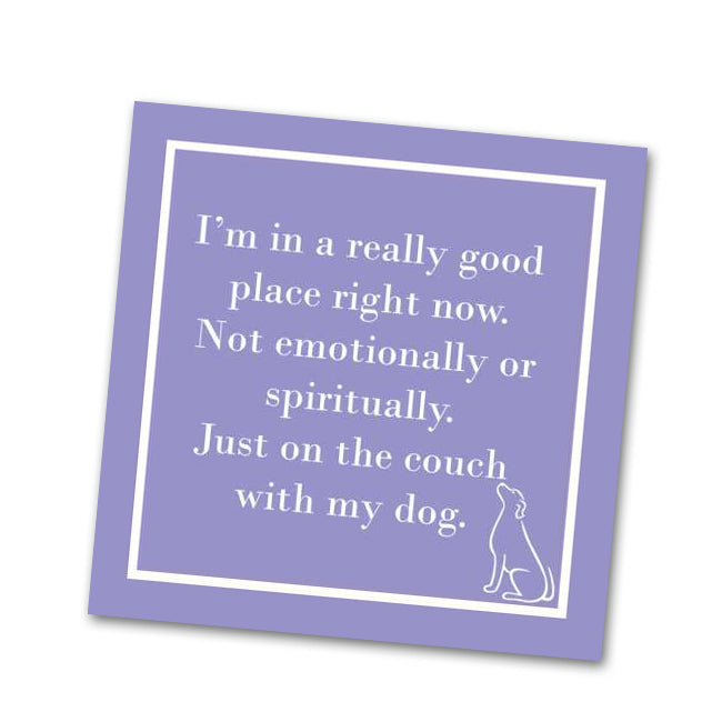 In a Good Place Funny Cocktail Napkins