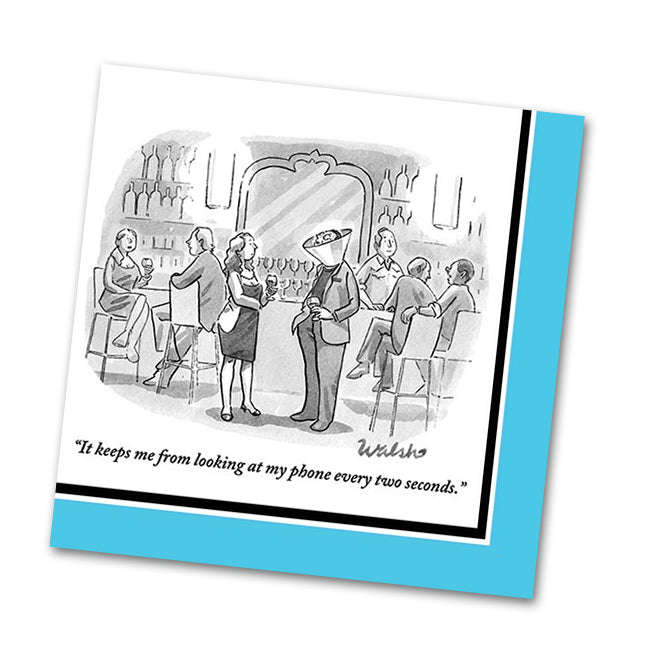 Phone Cone Funny Cocktail Napkins