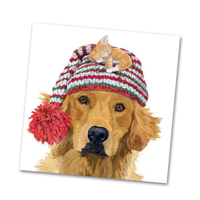 Gunther Golden Retriever Beverage Napkins