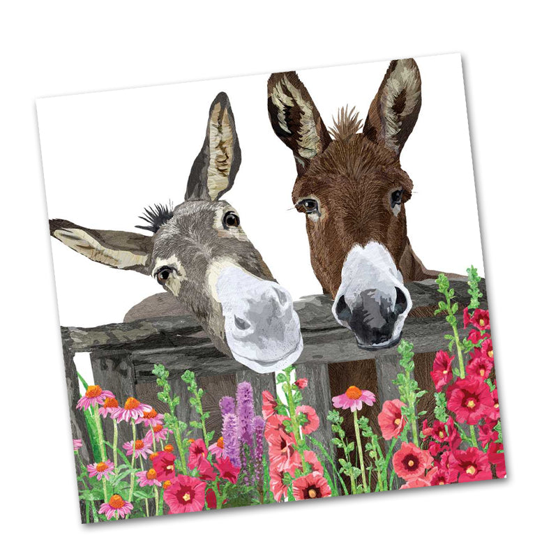 Peanut Butter and Jelly Donkey Beverage Napkins