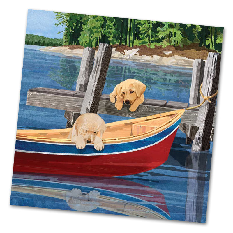 Lakeside Puppies Luncheon Napkins