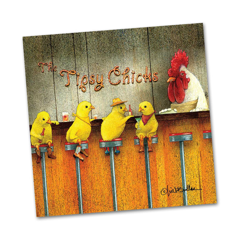 Tipsy Chicks Funny Cocktail Napkins