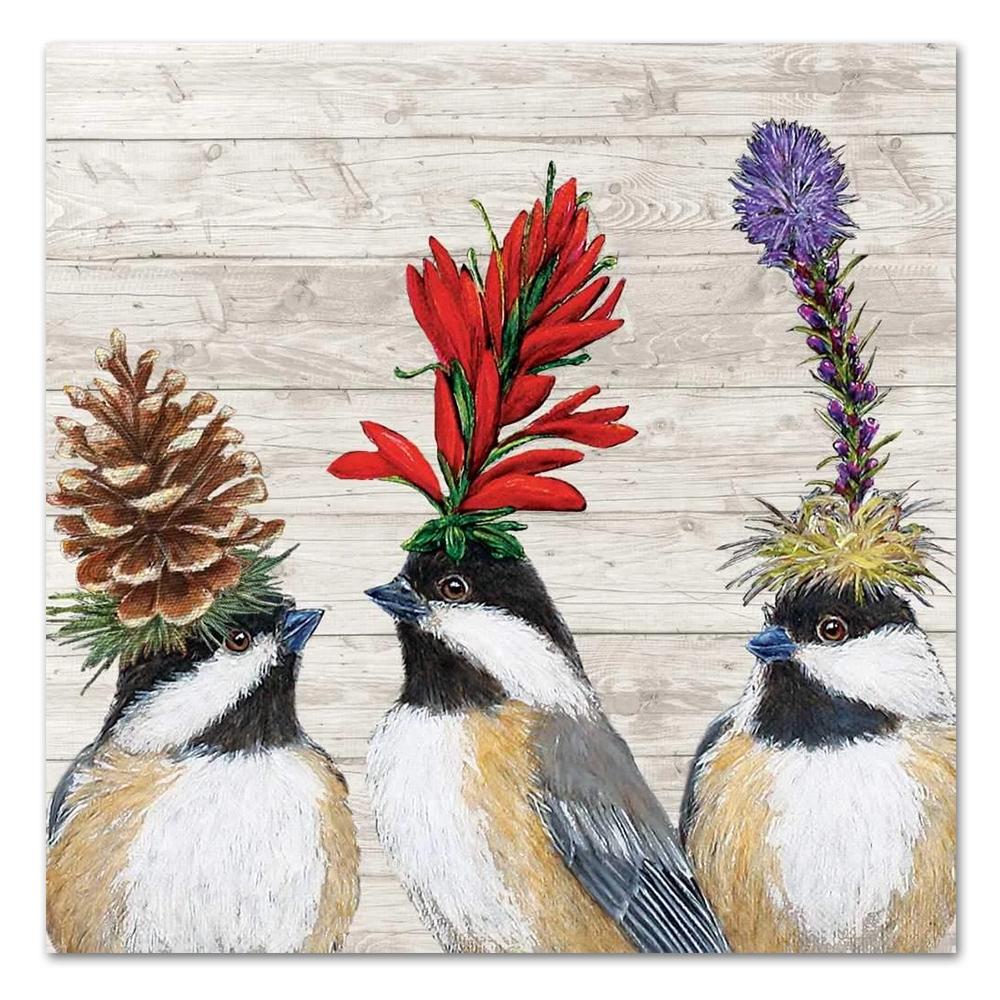 Chickadee Sisters by Vicki Saywer Luncheon Napkins