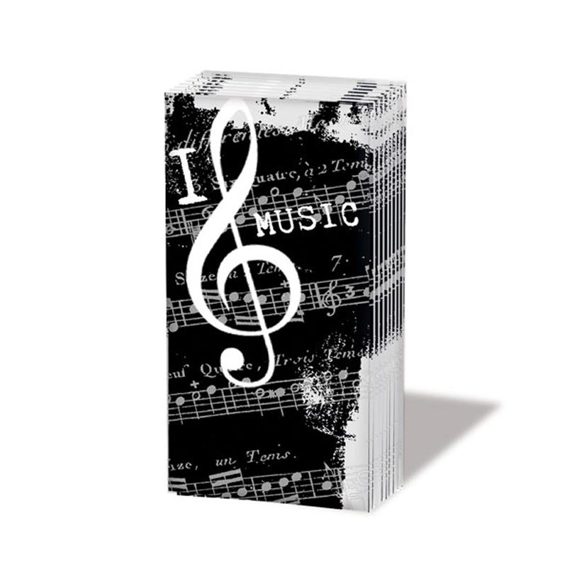 I Love Music Pocket Tissues