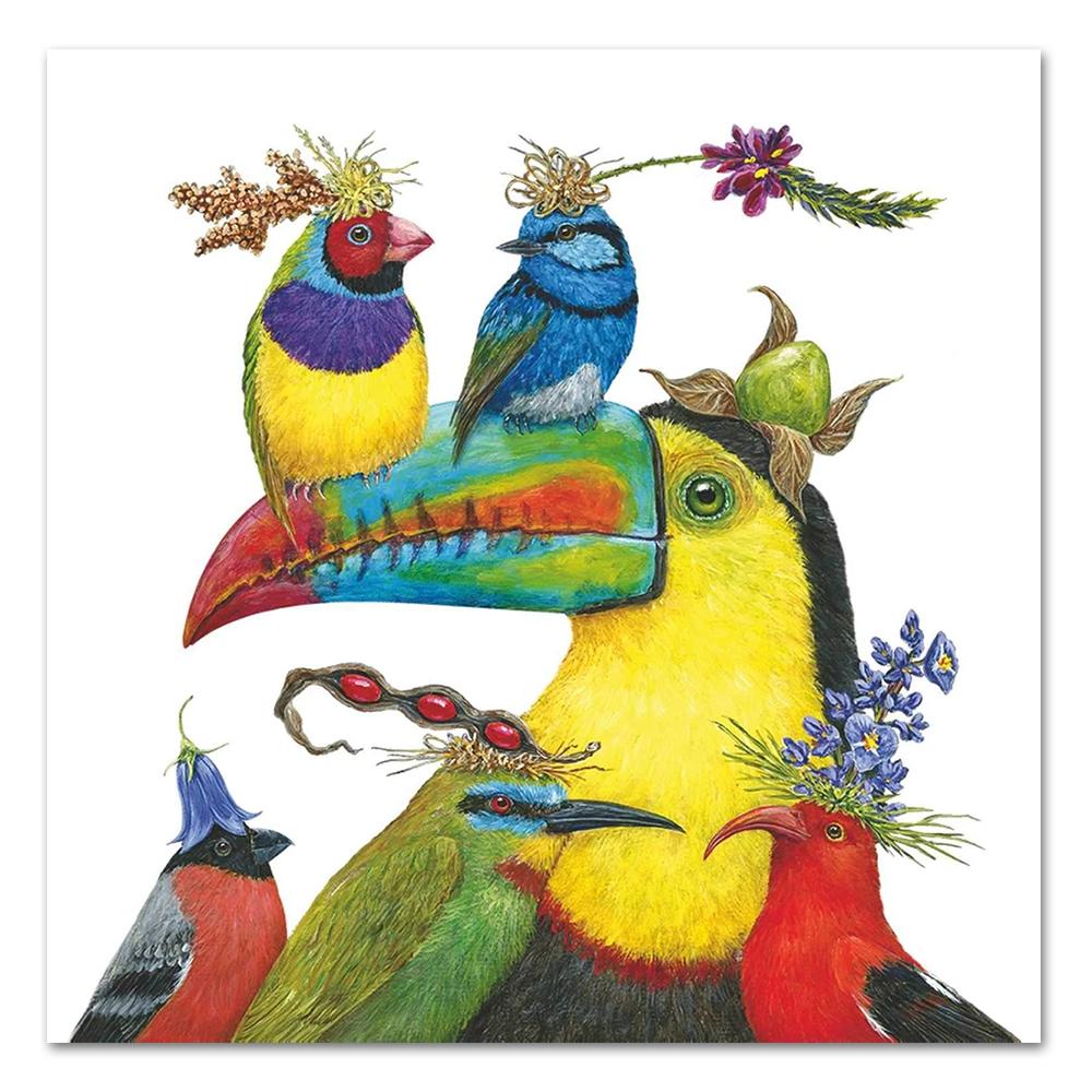 World Travellers by Vicki Sawyer Luncheon Napkins