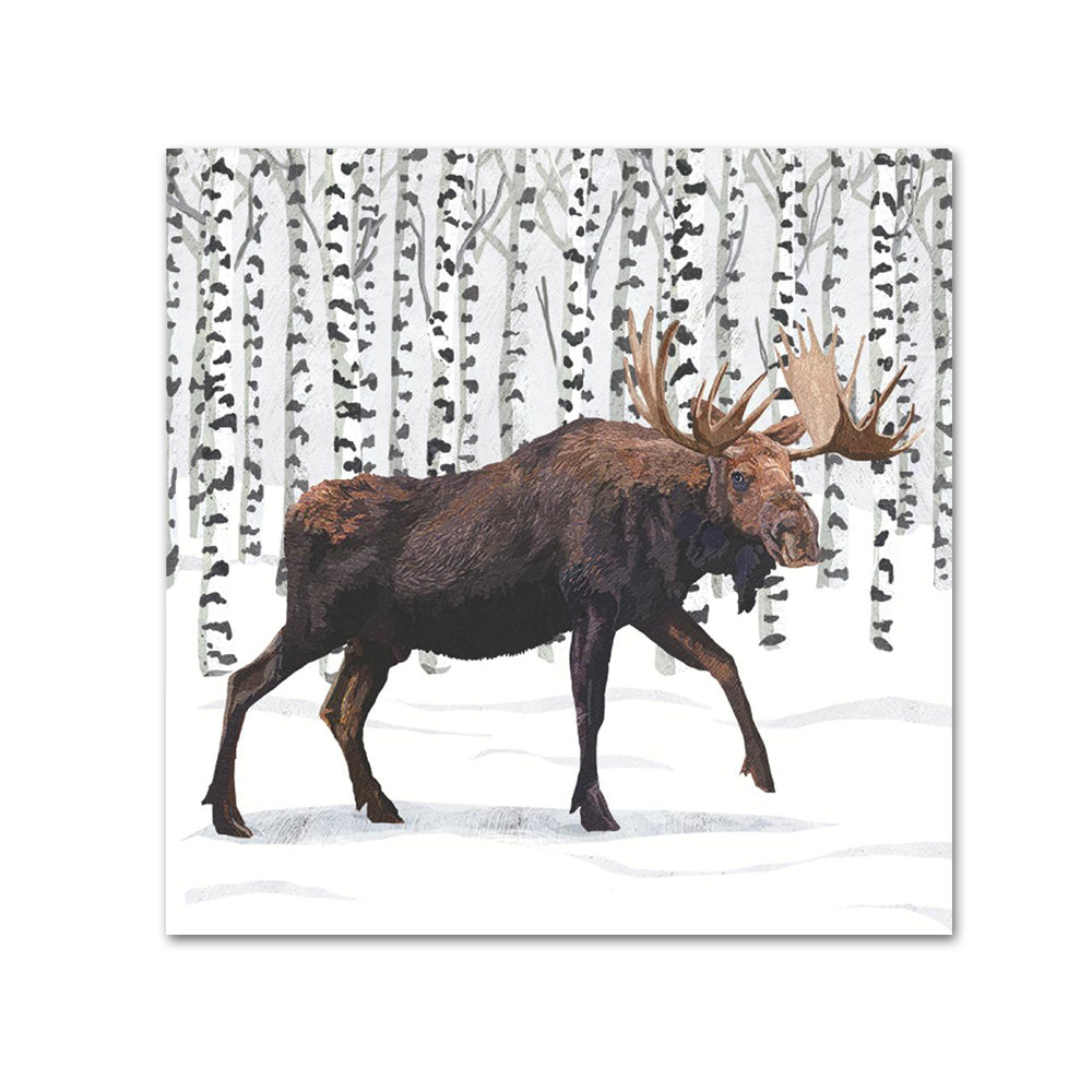 Wilderness Moose Paper Beverage Napkins