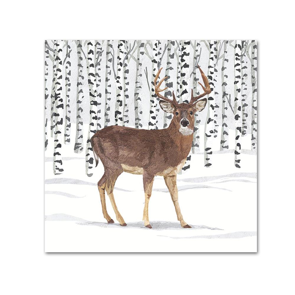 Wilderness Stag Paper Beverage Napkins