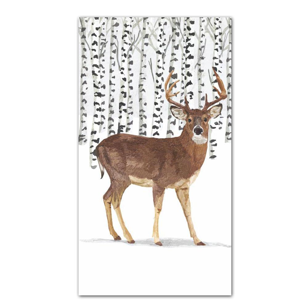 Wilderness Stag Paper Guest Towels - Buffet Napkins