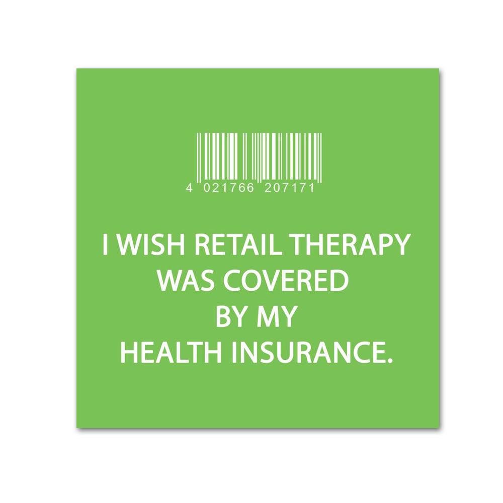 Retail Therapy Funny Cocktail Napkins