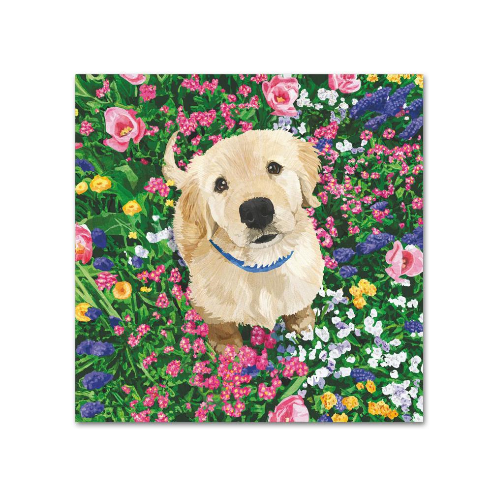 Garden Dog Paper Beverage Napkins