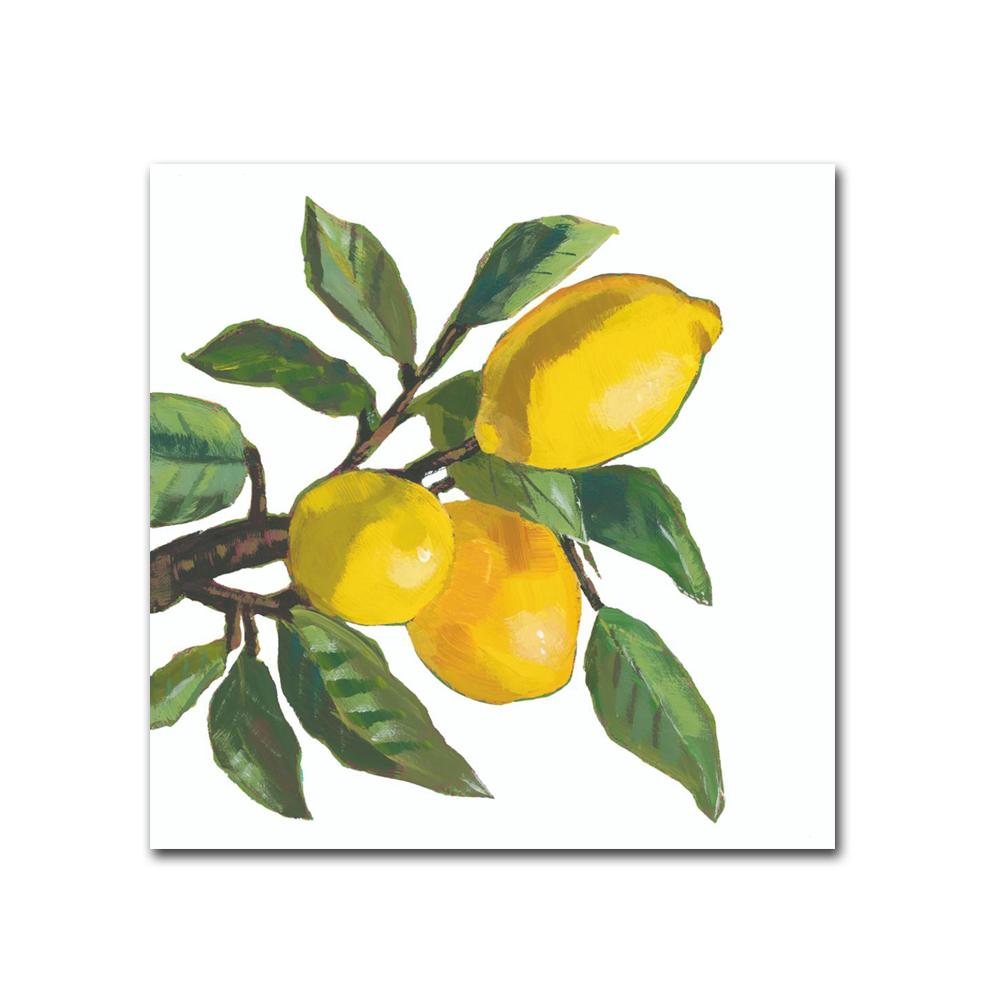 Lemon Musee Paper Beverage Napkins