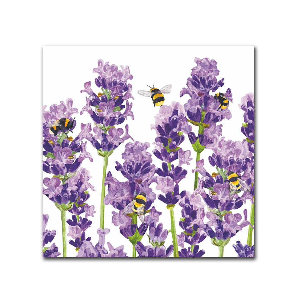 Bees & Lavender Paper Beverage Napkins