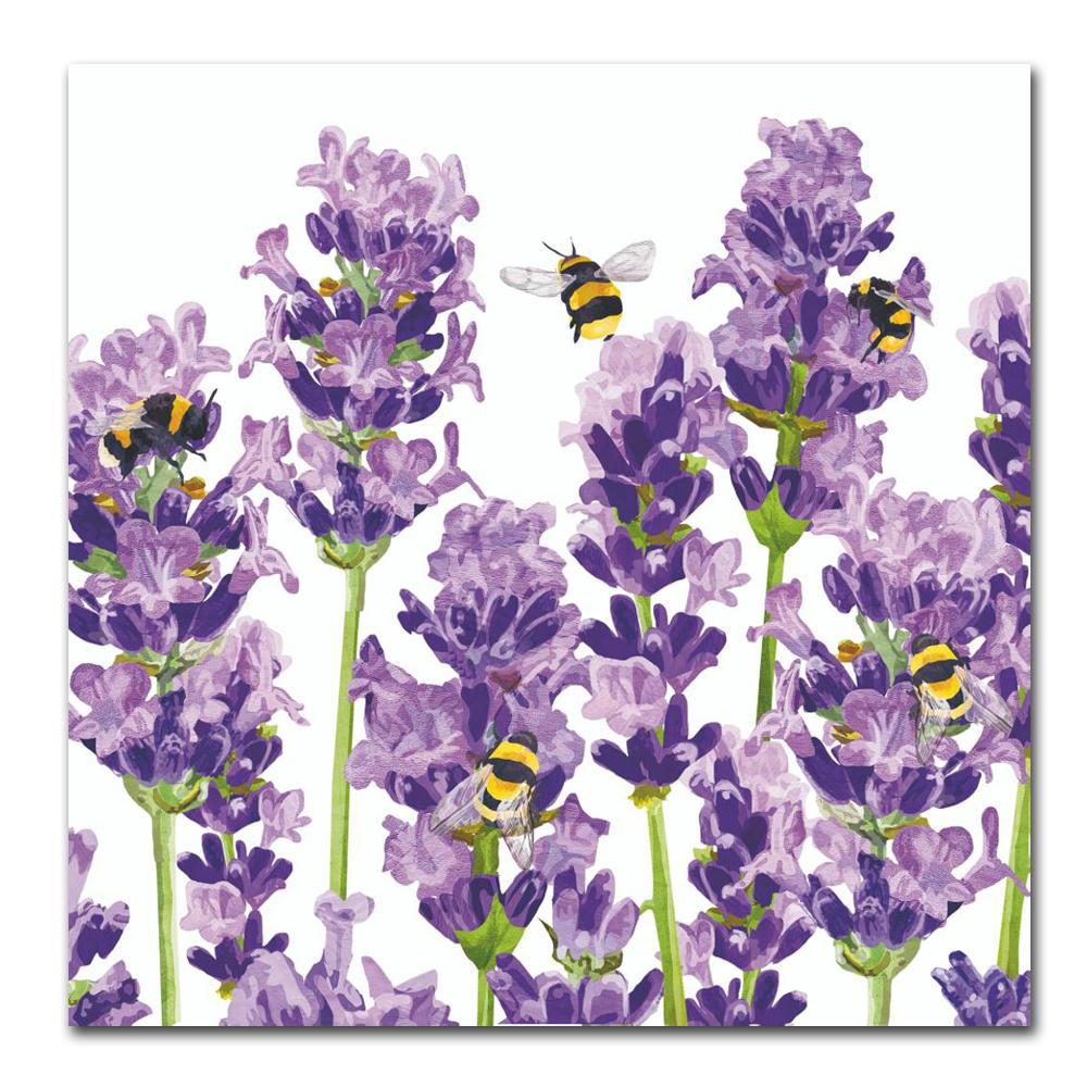 Bees & Lavender Paper Luncheon Napkins