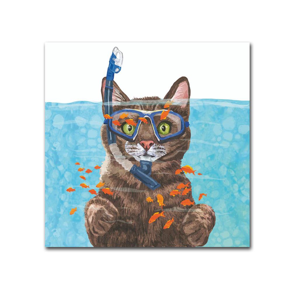 Cousteau the Cat Paper Beverage Napkins
