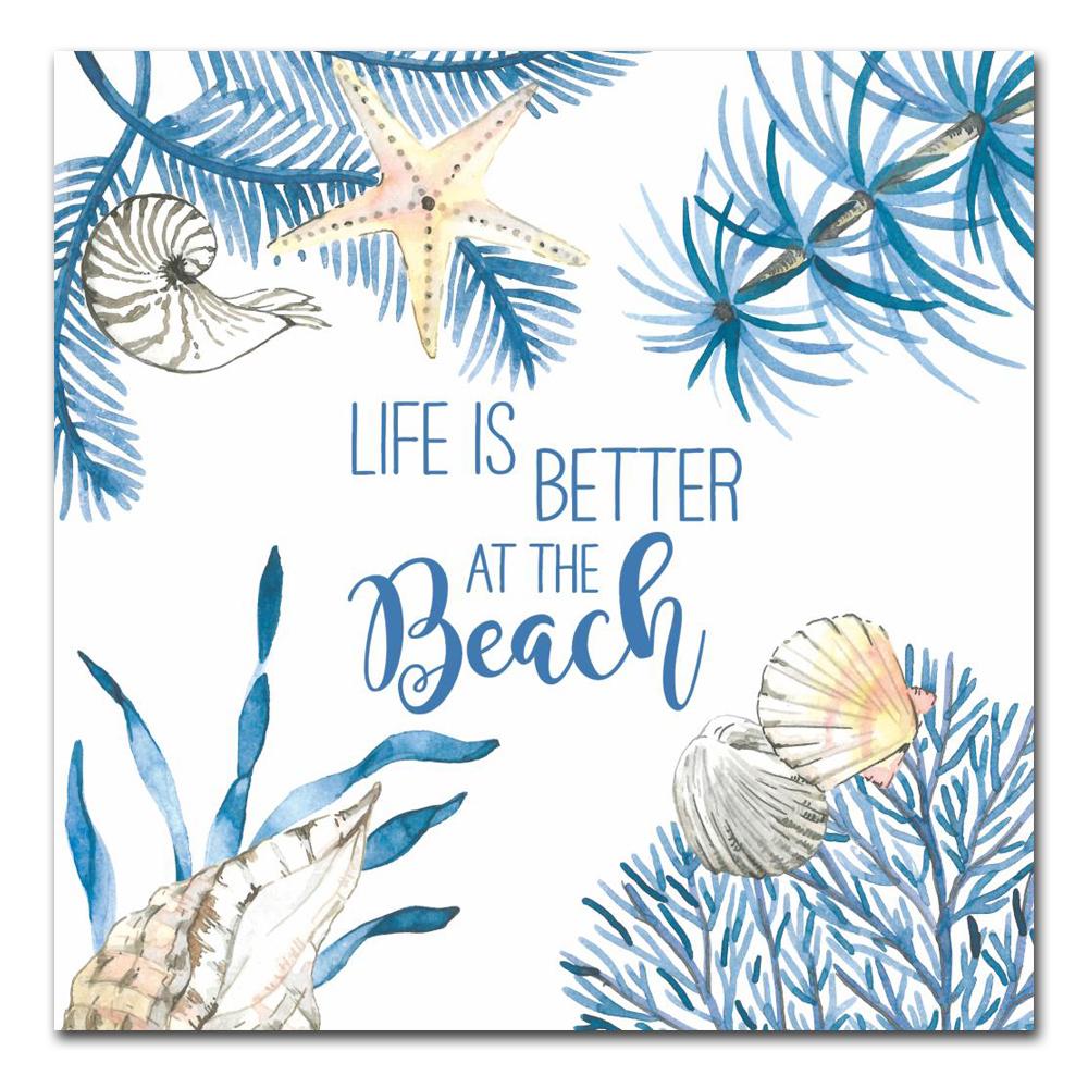 Ocean Life is Better Paper Luncheon Napkins
