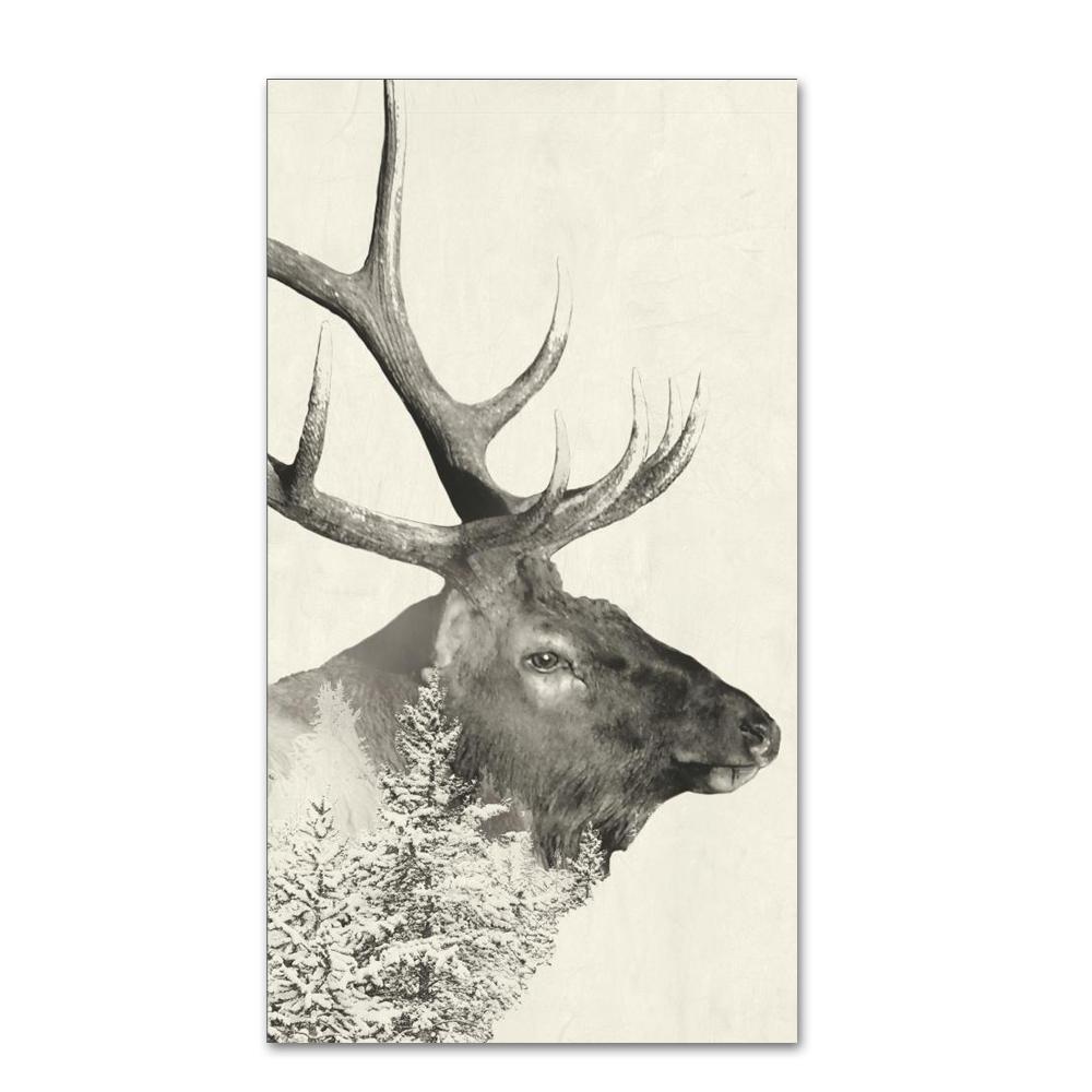 Majestic Elk Paper Guest Towels - Buffet Napkins