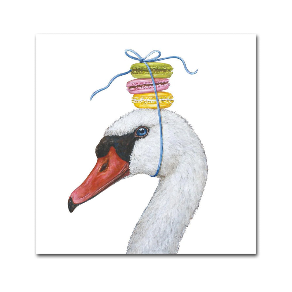 Giselle the Swan Paper Beverage Napkins