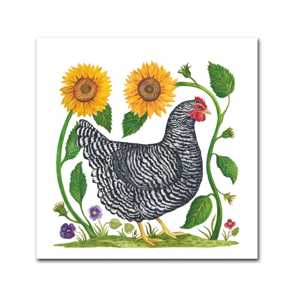 Heavenly Hen Paper Beverage Napkins